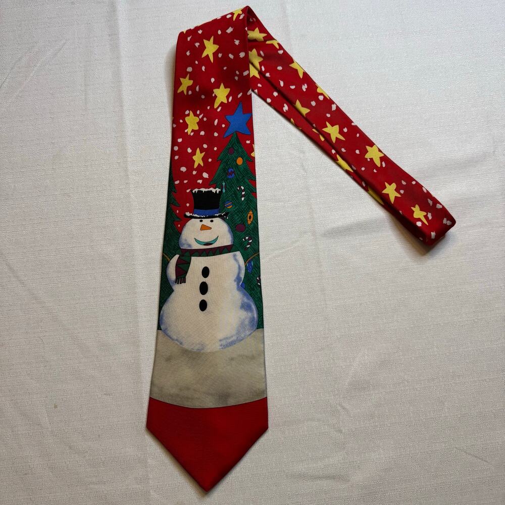 Save The Children Collection Men's Neck Tie - "Frosty The Great" - Christmas